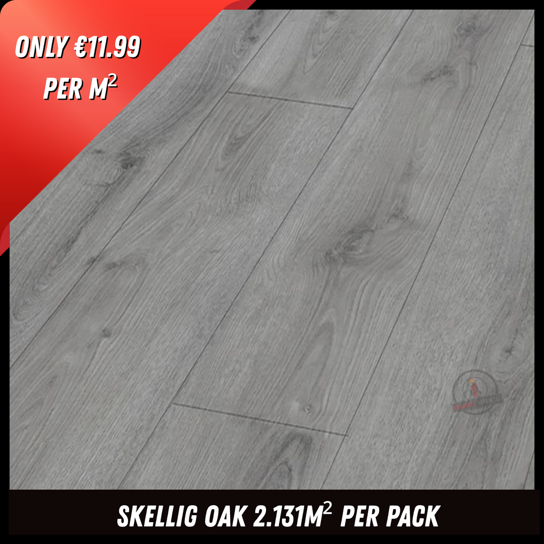 8Mm Excel 4V Skellig Oak - 2.131M2 Pk - Ac4 - Wg Surface Finish - 8 X 193 X 1380Mm