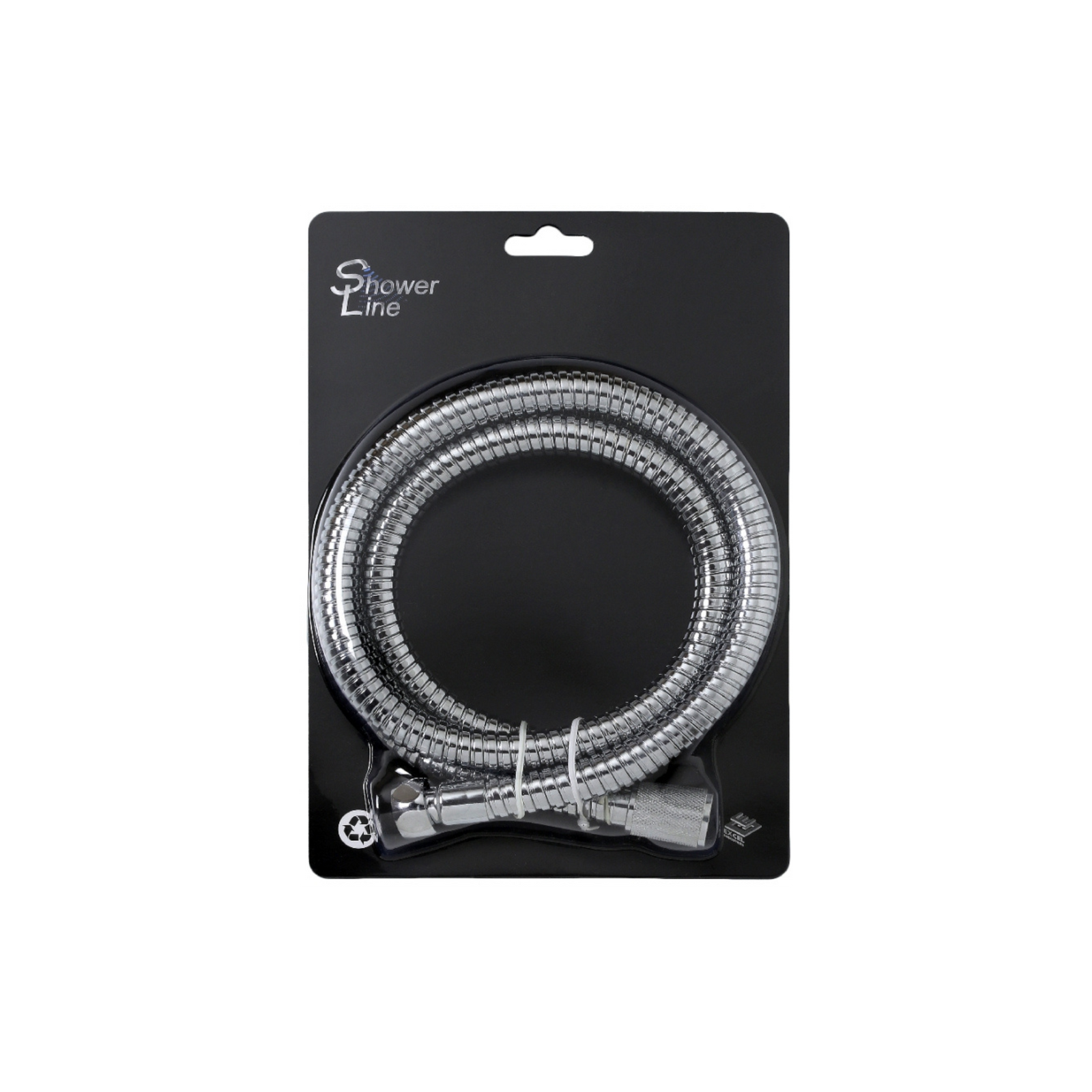 Easi Plumb - 1.5M x 11mm ID Shower Hose Hex x Conical Nut S/Steel Finish - Shower Hand Sprays & Hoses Dynamite Hardware