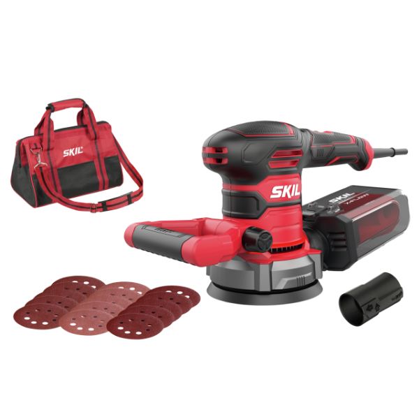 SKIL 7480DA 125mm Random orbital sander 400W + 15x sanding paper