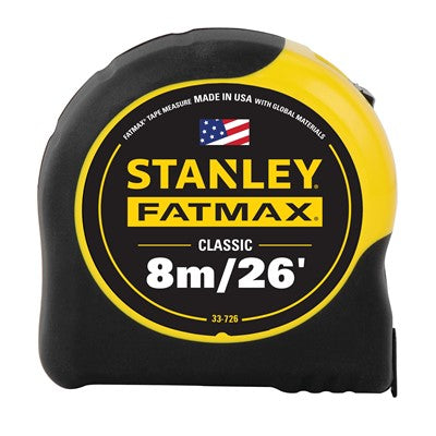 Stanley Fatmax 8m Measuring Tape - Dynamite Hardware