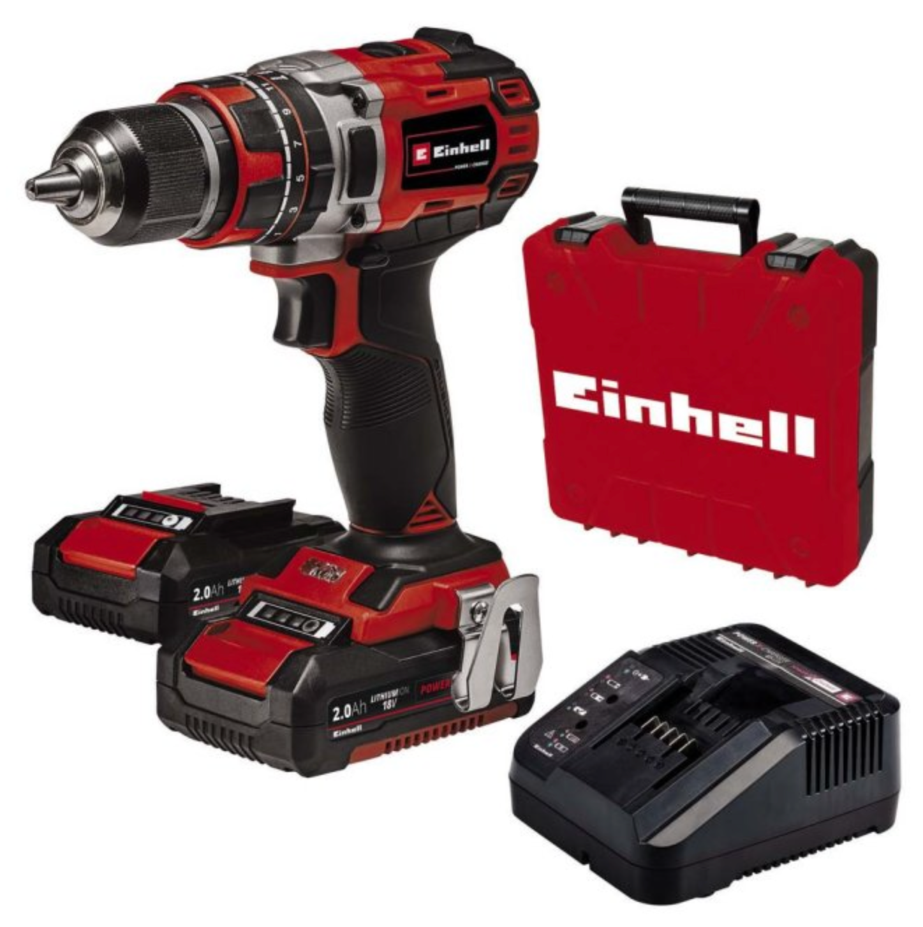 Einhell Power X-Change 18V Cordless Brushless 50Nm Combi Drill Kit - Dynamite Hardware