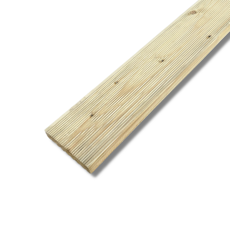PRESSURE TREATED TIMBER DECKING 4.8MTR LENGTH BUY 15 OR MORE @ €17.50 PER BOARD - Dynamite Hardware