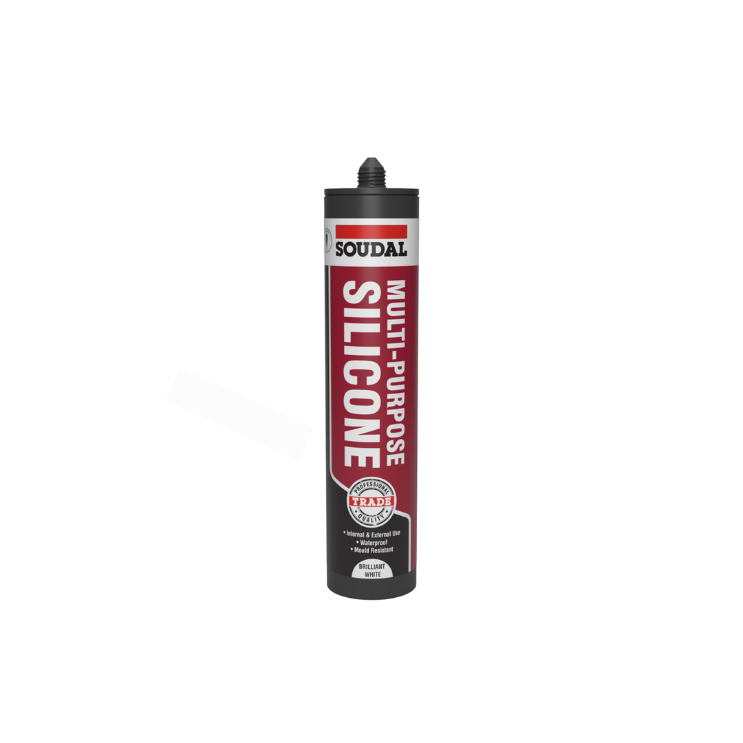 Soudal Trade Multi-Purpose Silicone Sealant 270ml – Waterproof & Mould Resistant