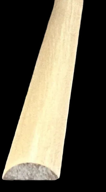 18mm x 6mm Half-Round - Whitewood CODE C
