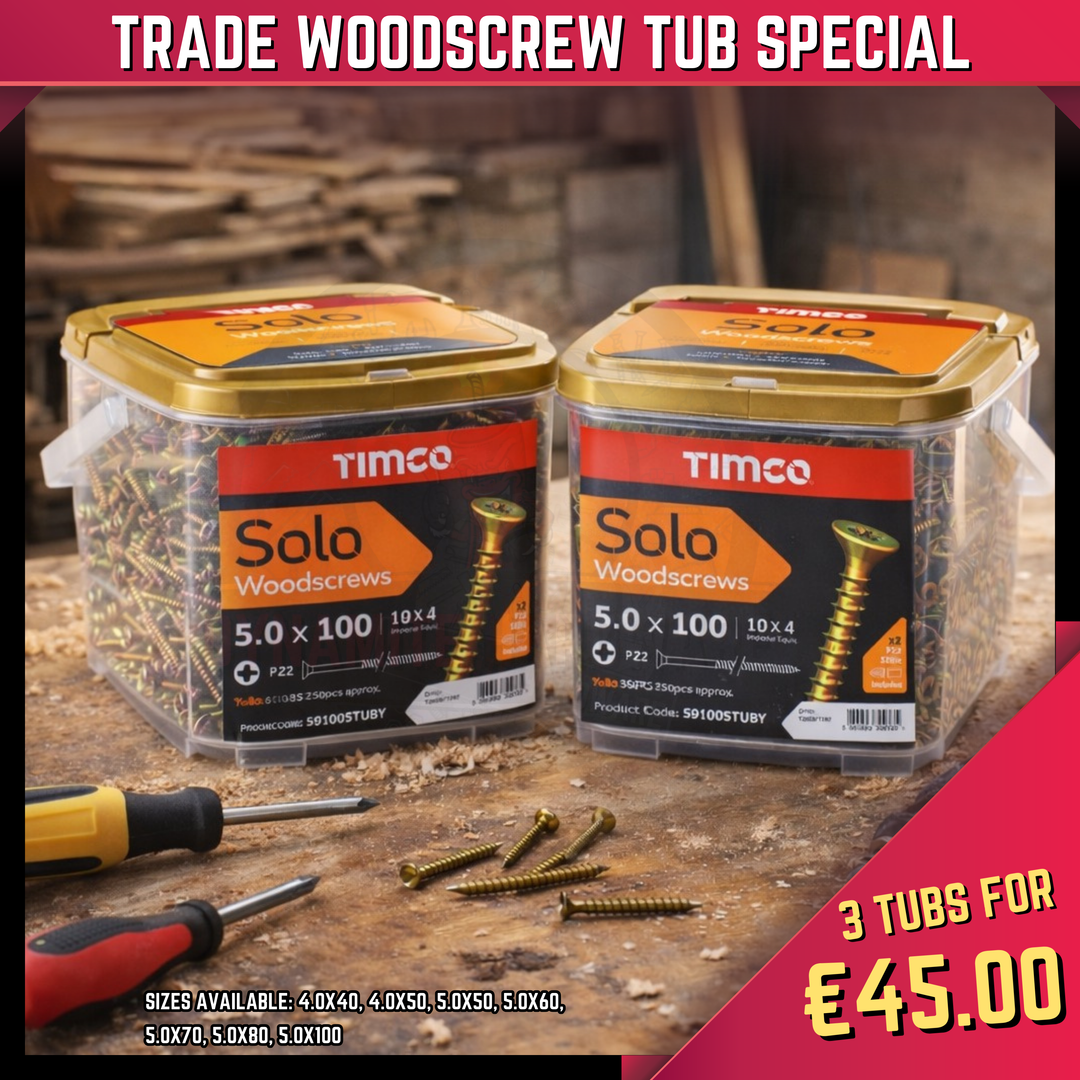 Wood Screw Tubs – Bulk Deal (Any 3 for €45)