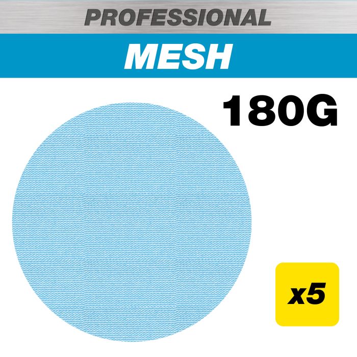 Pack 150mm 180G Pro Mesh Random Orbital Sanding Disc, 5