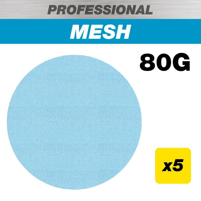 TREND - 80G Pro Mesh Random Orbital Sanding Disc, 5 Pack