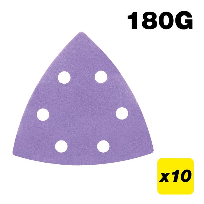 TREND - AB/OSC/180A - 93 x 93mm 180G Delta Sanding Pad, 10 Pack