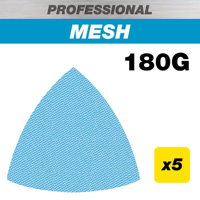 93 x 93mm 180G Pro Mesh Delta Sanding Pad, 5 Pack