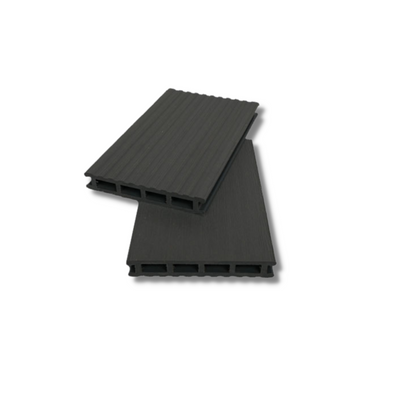 ANTHRACITE GREY Composite Decking 20mm x 120mm x 4M - Brushed/Reeded (DUBLIN DELIVERY ONLY) - DECKING Dynamite Hardware