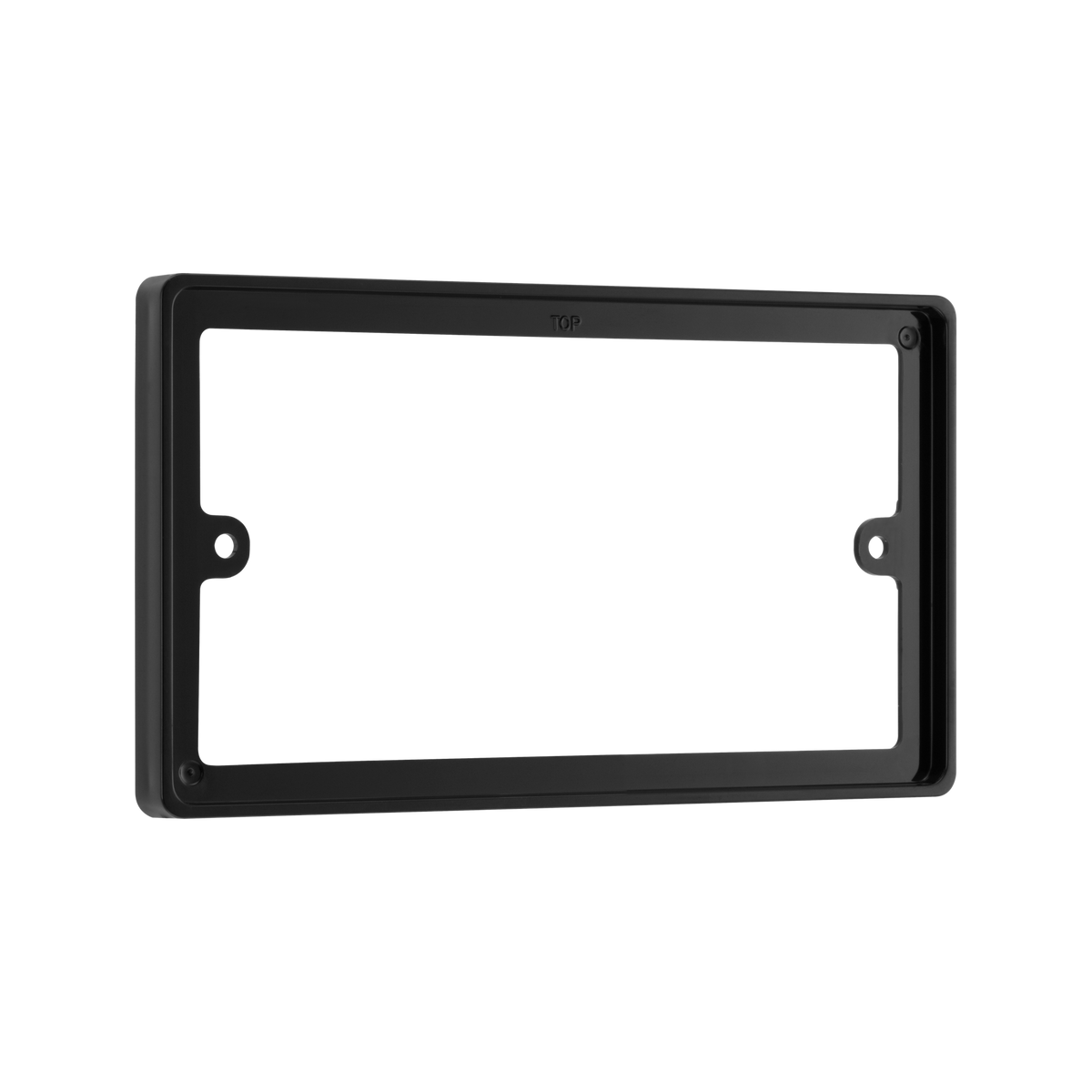 Double 10mm Rectangular Spacer – Rounded Edge Black – BG 818/B-01 angled view