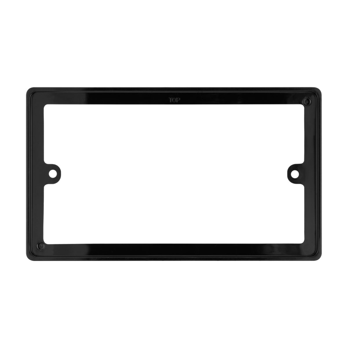 Double 10mm Rectangular Spacer – Rounded Edge Black – BG 818/B-01 front view