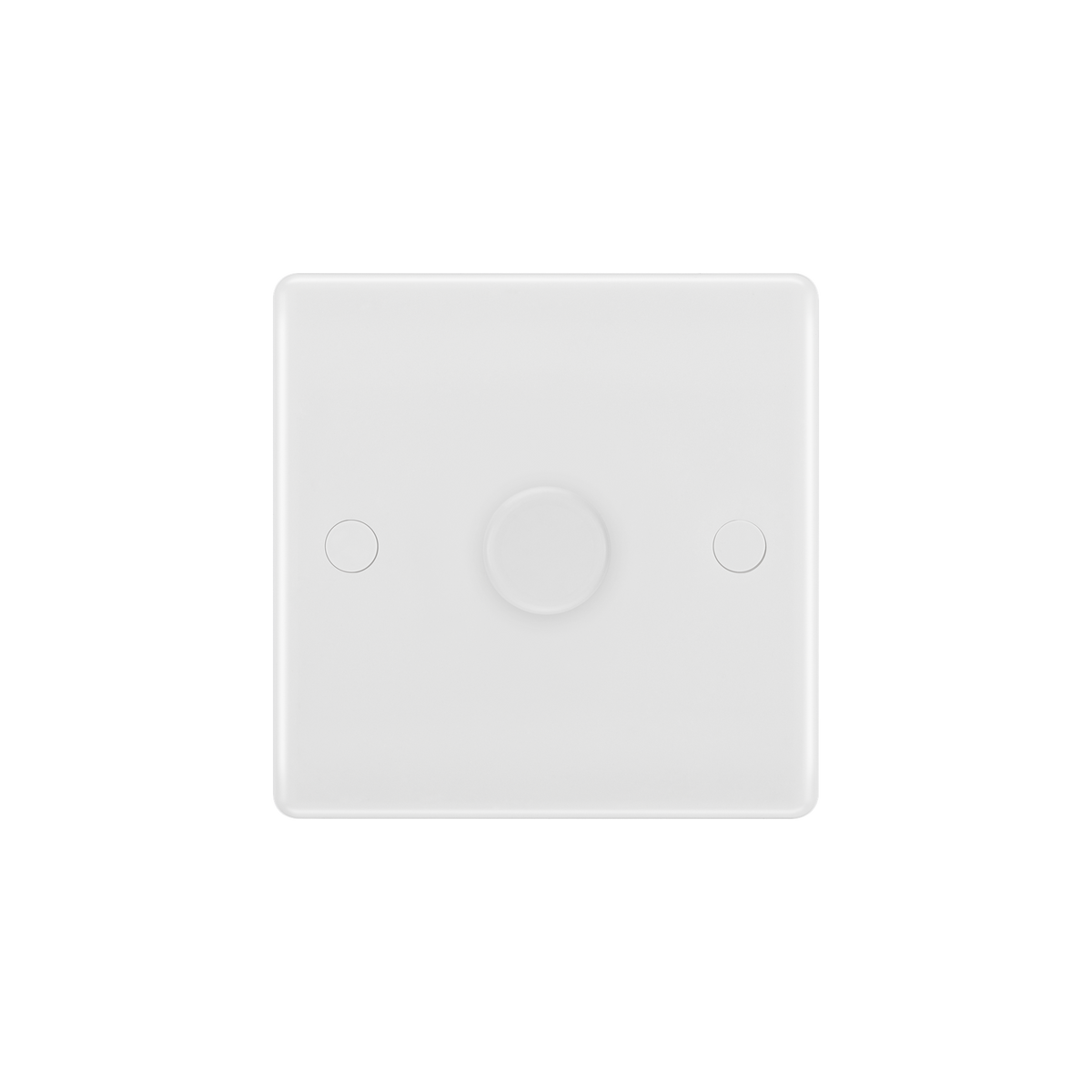 Single Master Smart Dimmer – Rounded Edge White – BG 881M/HC-01 front view