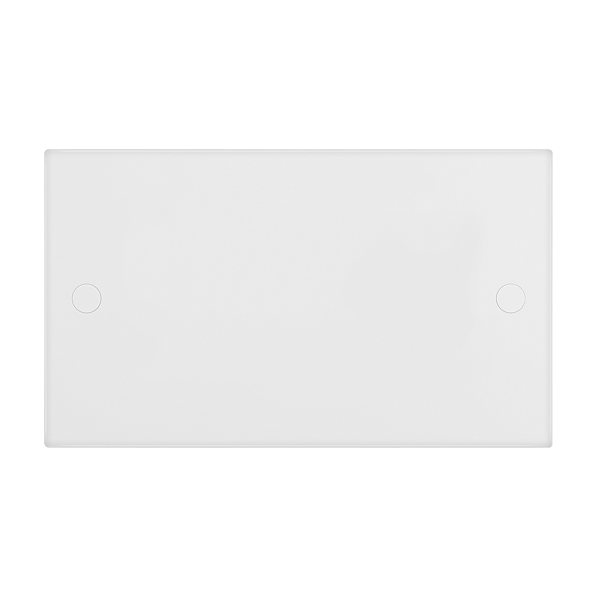 Double Blank Plate – Square Edge White – BG 905-0J front view