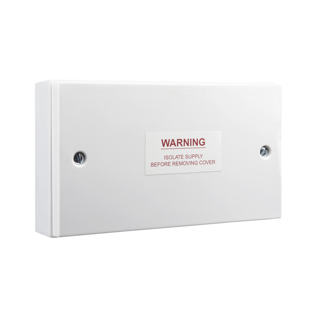 10 Way Connection Unit – Square Edge White – BG 906-01 angled view