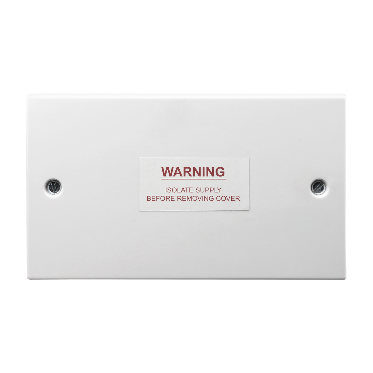 10 Way Connection Unit – Square Edge White – BG 906-01 front view