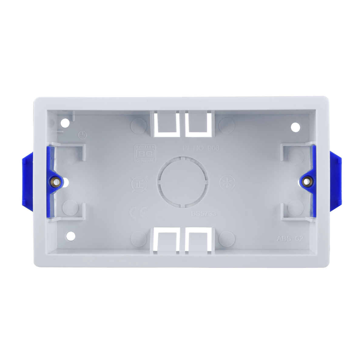 Dry Lining Box 2 Gang 35mm – BG 908-01 front view