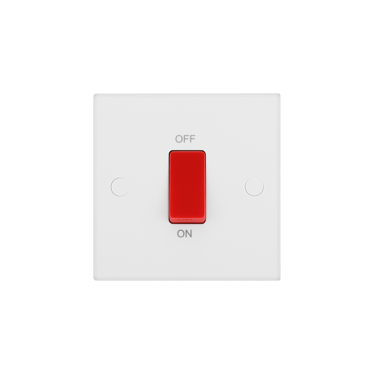 45A Square Plate Cooker Control Unit – Square Edge White – BG 975-0J front view