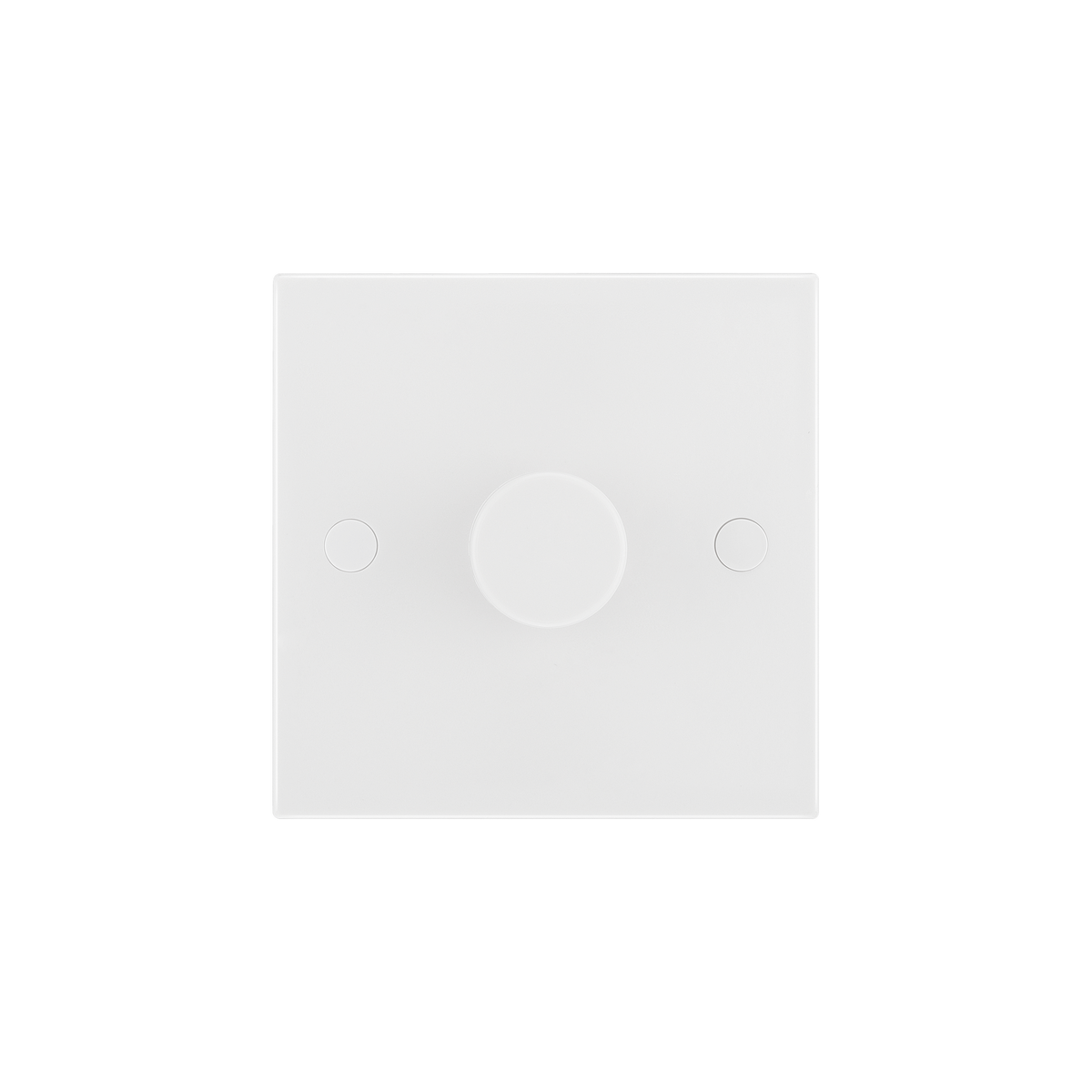Single Dimmer Switch 2 Way, Trailing Edge 200W – Square Edge White – BG 981-0J front view