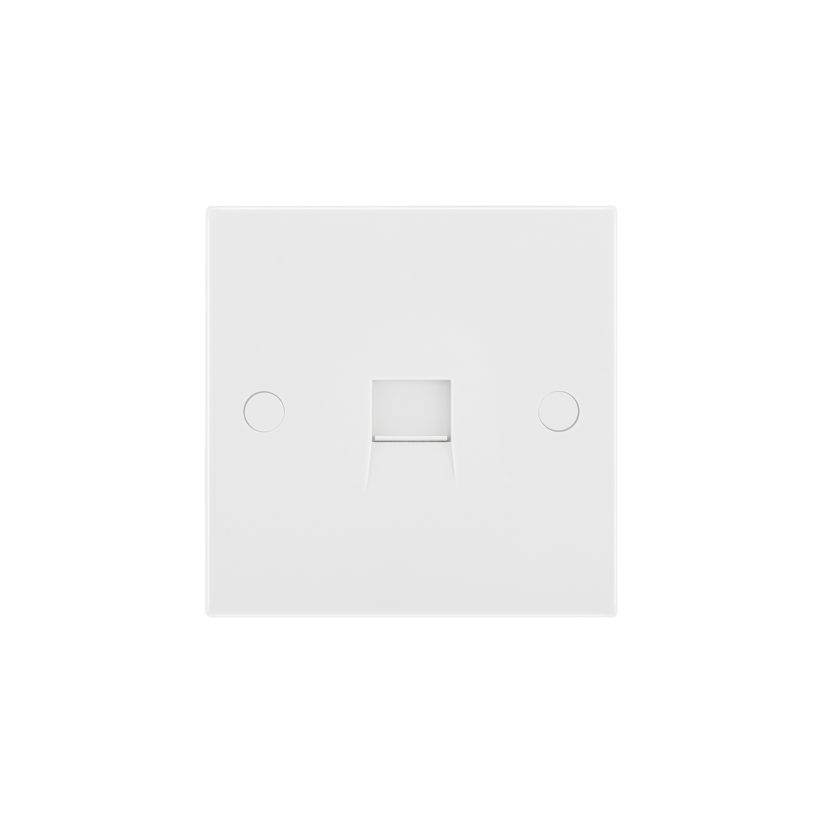 Single Secondary Telephone Socket (Screw Terminals) – Square Edge White – BG 9BTS/1-0J front view