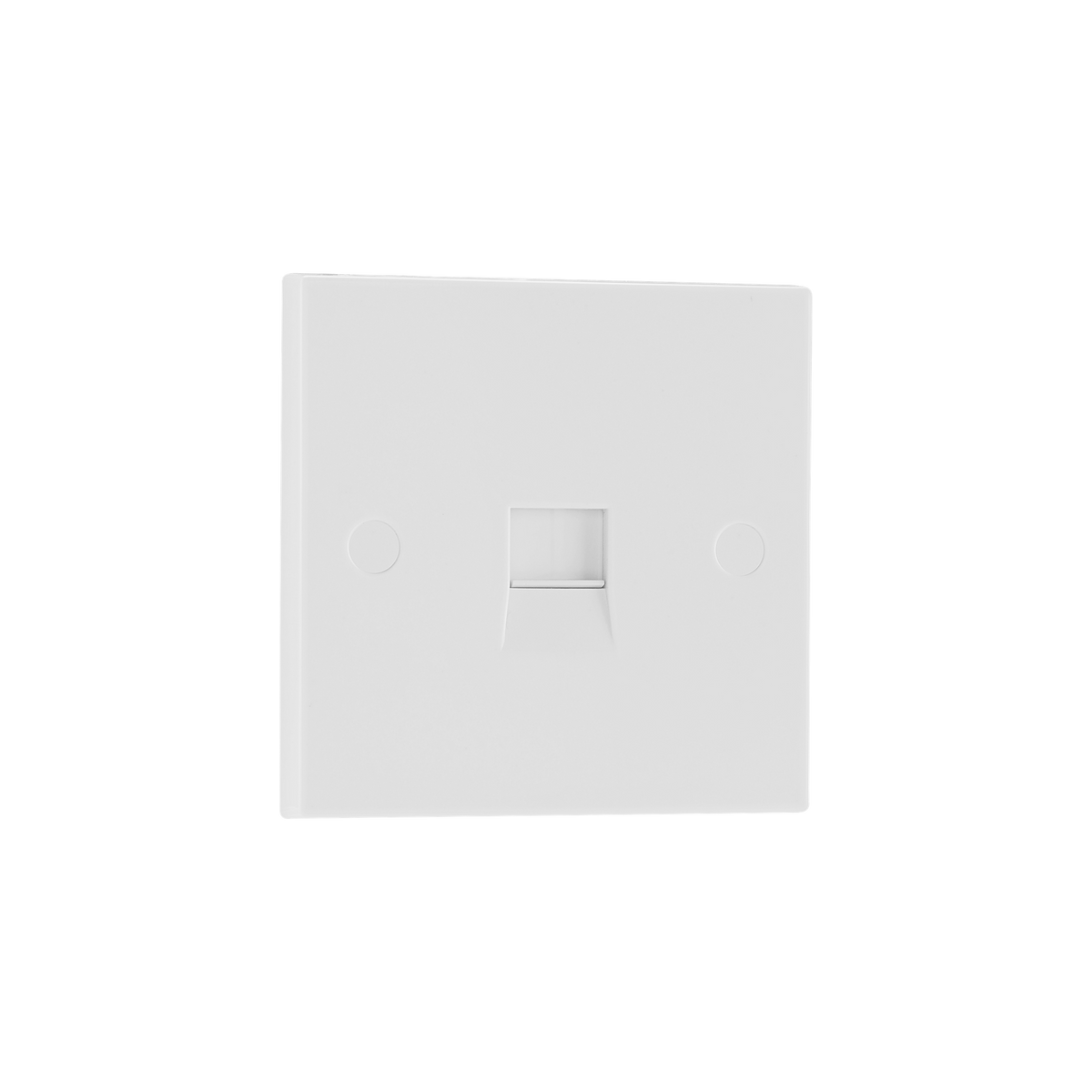 Single Secondary Telephone Socket IDC – Square Edge White – BG 9BTSI/1-0J angled view