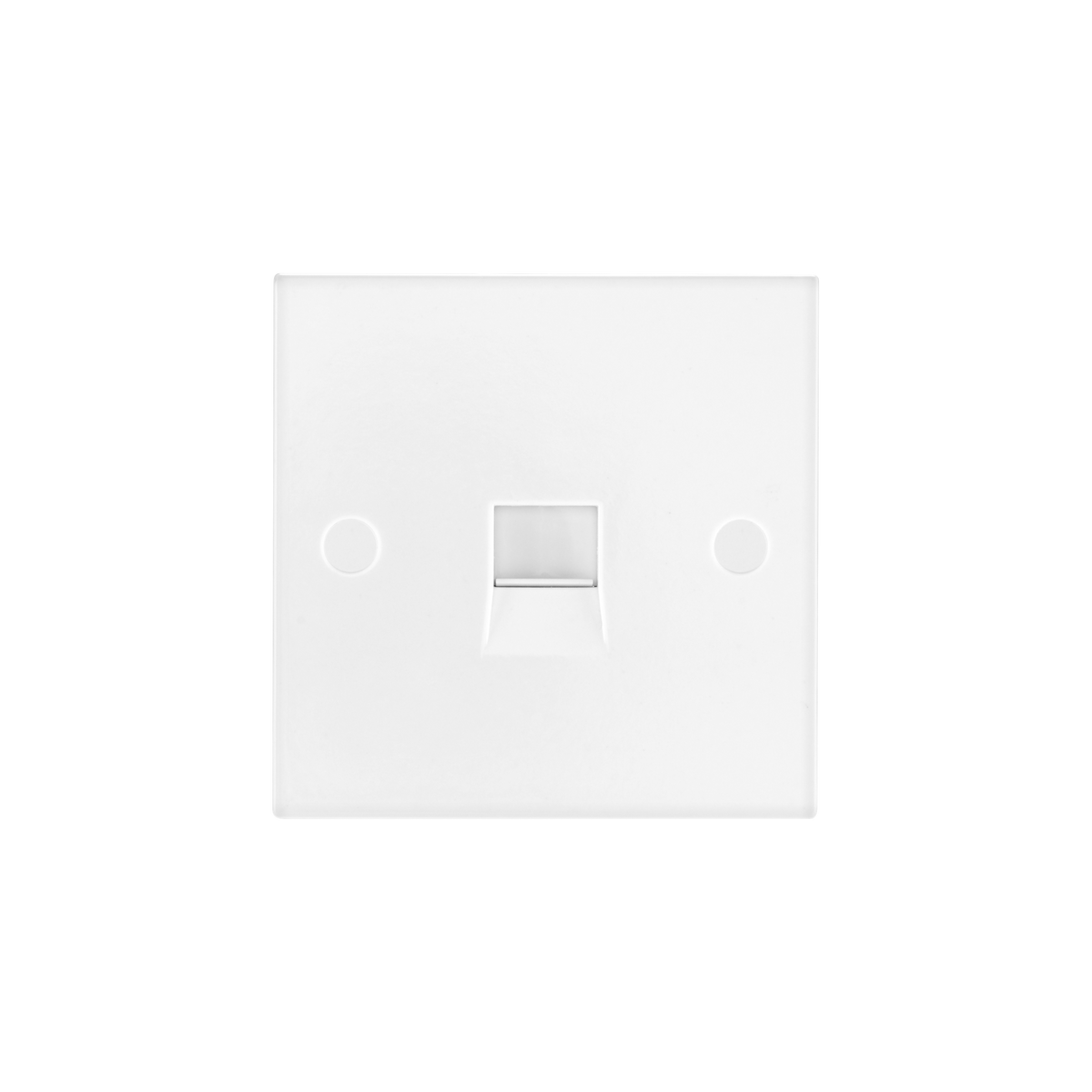 Single Secondary Telephone Socket IDC – Square Edge White – BG 9BTSI/1-0J front view