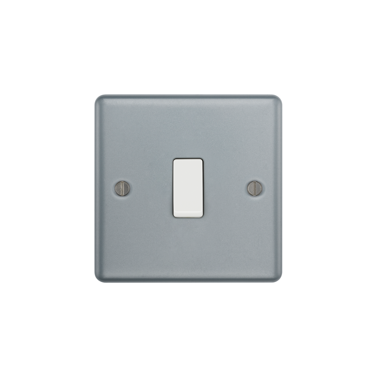 Metal Clad Light Switch 1 Gang 2 Way 20A – BG MC512-02 front view