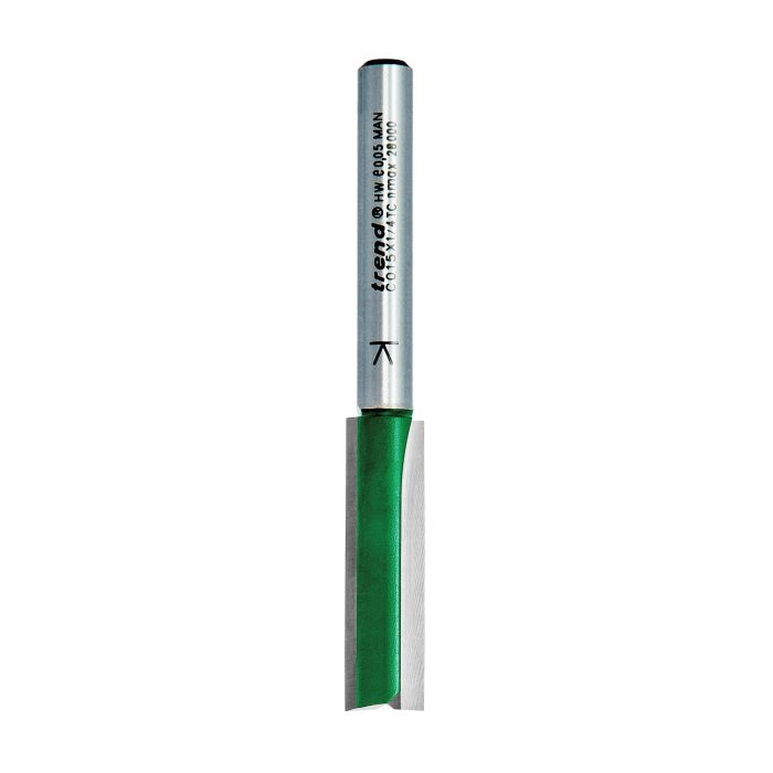 TREND - C015X1/4TC - Two Flute Cutter 9.5mm diameter
