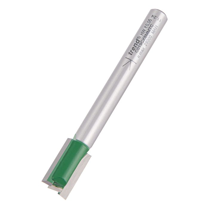 TREND - Trend CraftPro 8mm Shank TCT 12.0mm Two Flute Straight