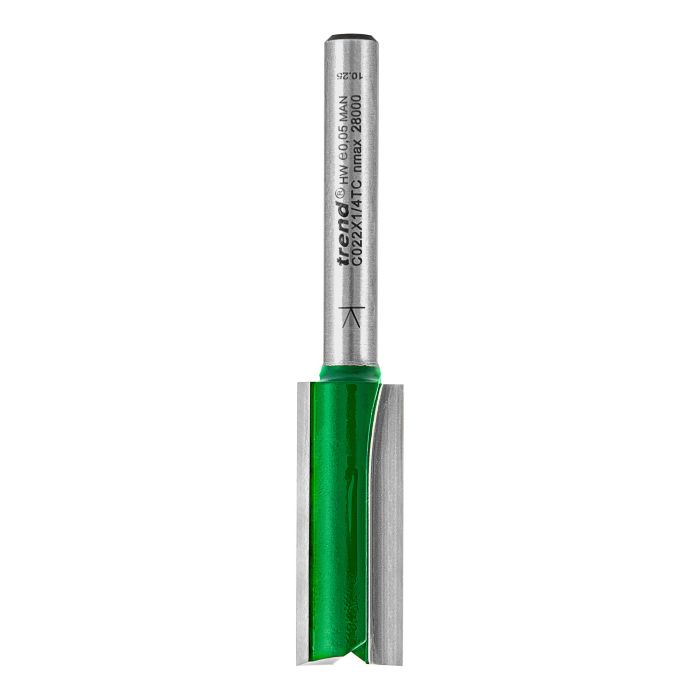 TREND - C022X1/4TC - Two Flute Cutter 12.7mm diameter