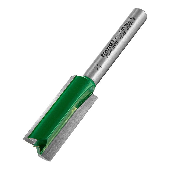 TREND - C022X1/4TC - Two Flute Cutter 12.7mm diameter