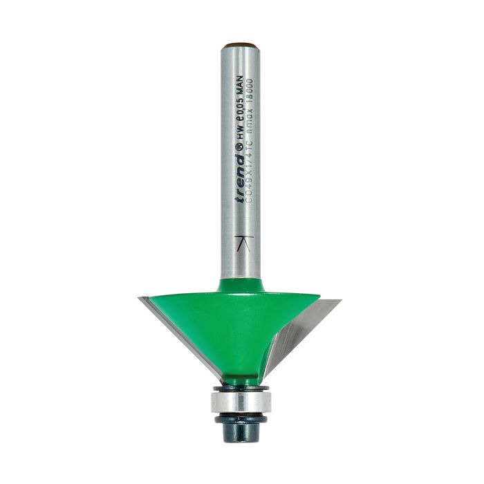 TREND - C049X1/4TC - Self guided chamfer angle=45 degrees x 12.7mm Cut