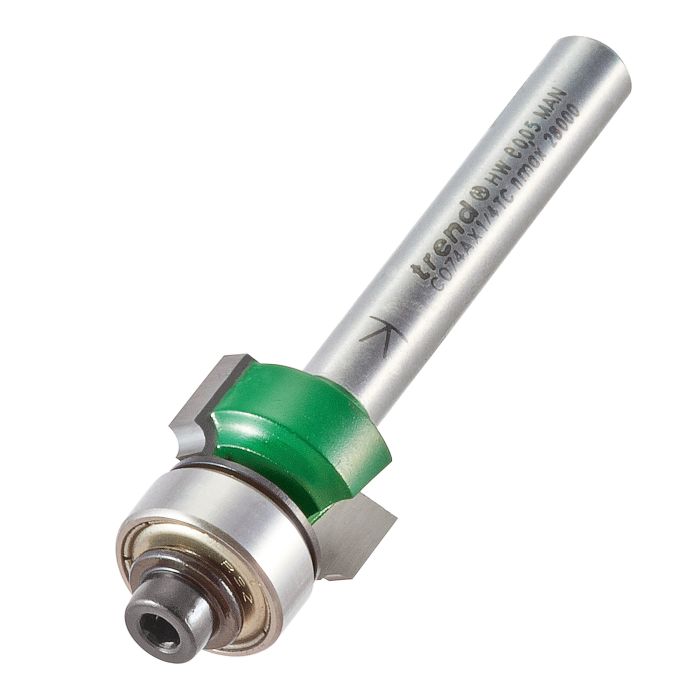 TREND - C074AX1/4TC - Rounding over 1.6mm radius x 7.9mm cut