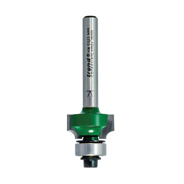 TREND - C074X1/4TC - Rounding over 3.2mm radius x 9.5mm cut