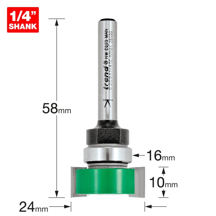 TREND - C209X1/4TC - Intumescent cutter 10mm x 24mm