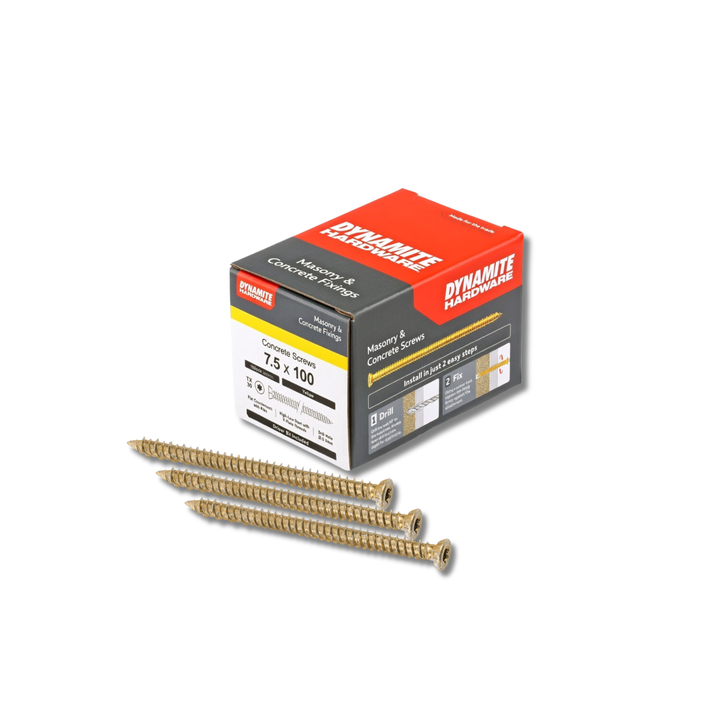 Concrete Screws 7.5mm Multi-Fix – All Sizes | Trade Grade