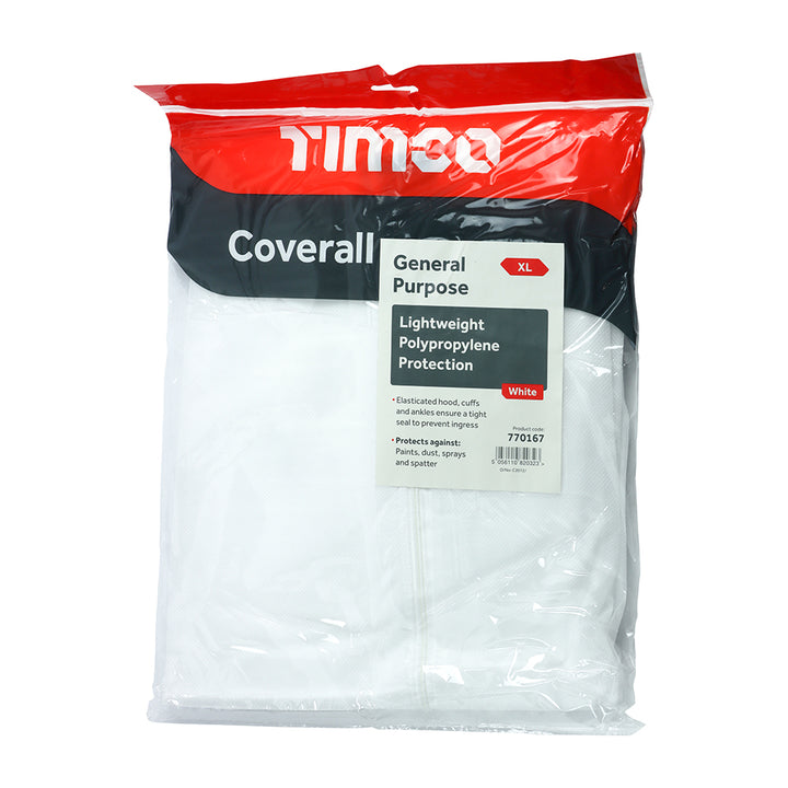 General Purpose Coverall - White X Large - Dynamite Hardware