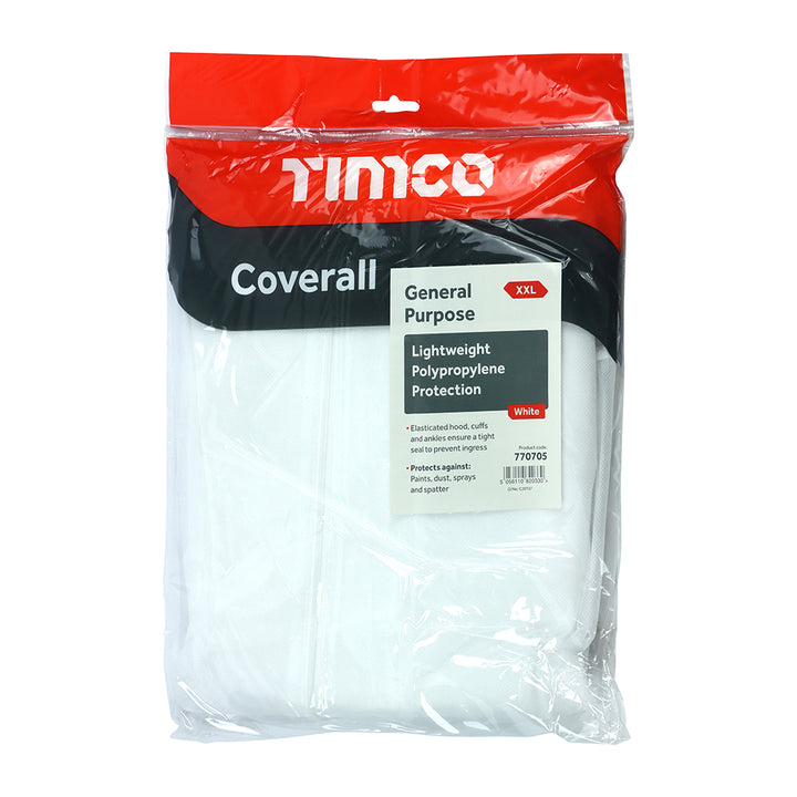 General Purpose Coverall - White XX Large - Dynamite Hardware