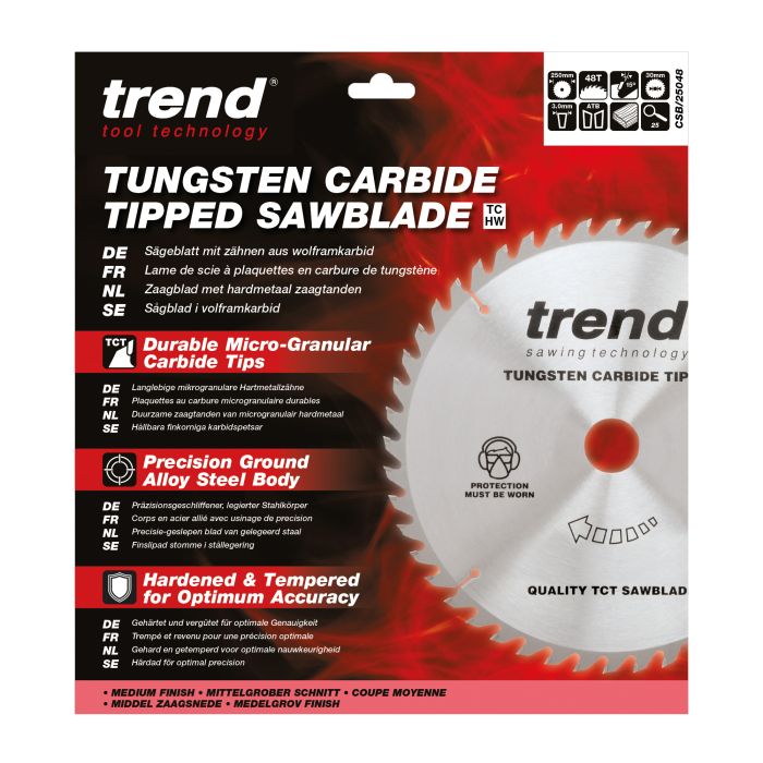 CSB/25048 - Trend Wood Circular Saw Blade 250mm x 30mm x 48T
