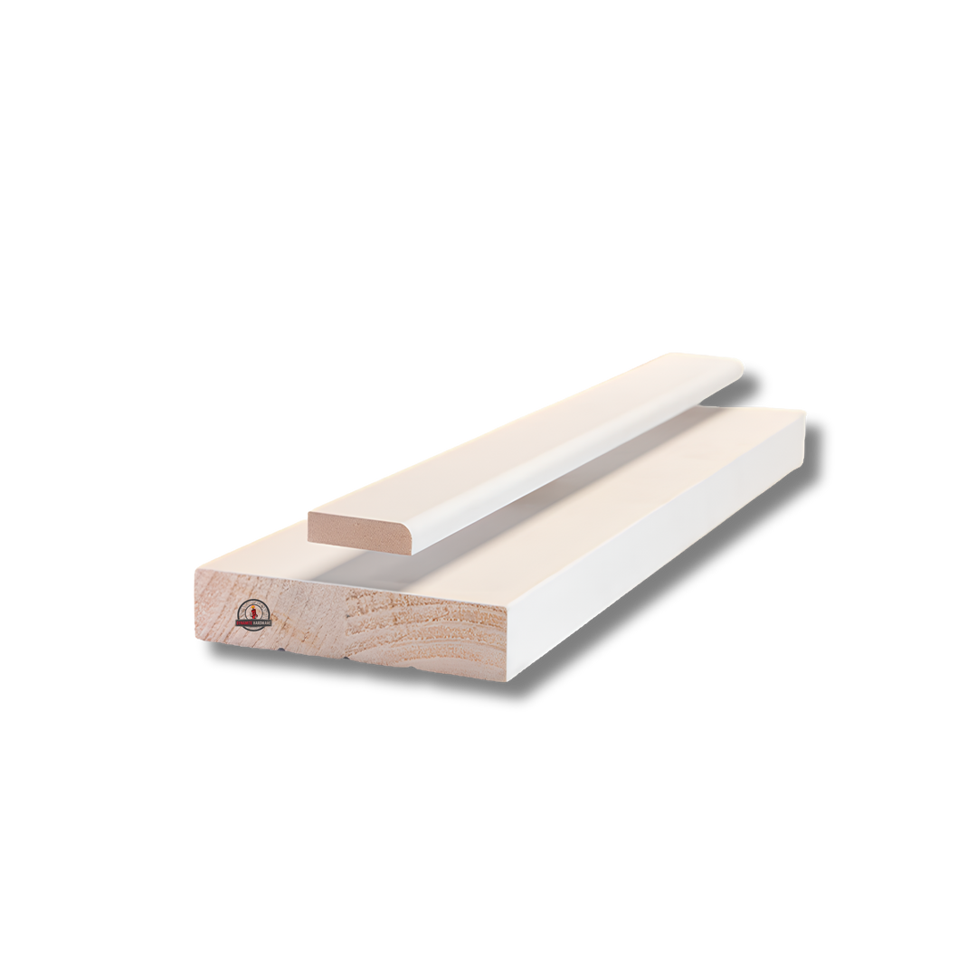 SEADEC Optima Deluxe Primed Door Frame Set with Stop – Solid Wood Core