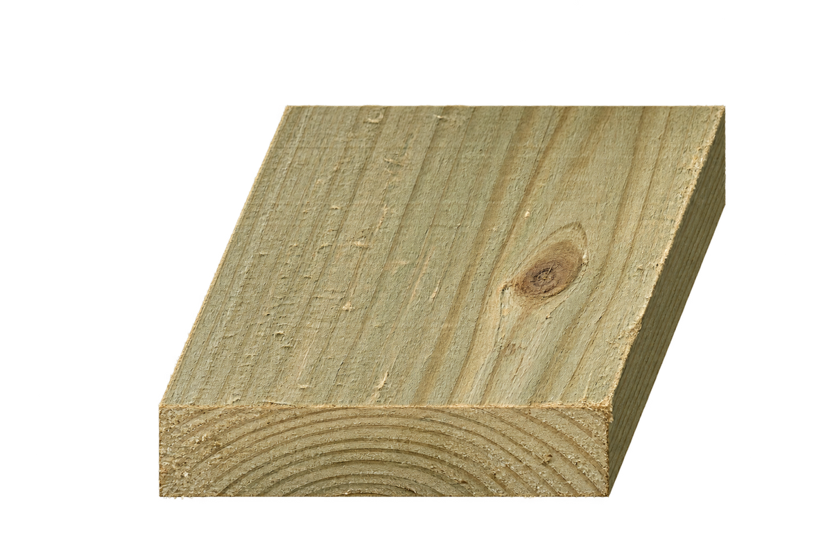 100mm × 22mm green treated timber section. Representative image; nominal dimensions.