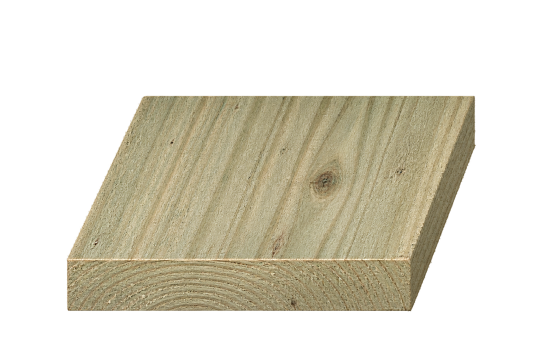 150mm × 22mm green treated timber section. Representative image; nominal dimensions.