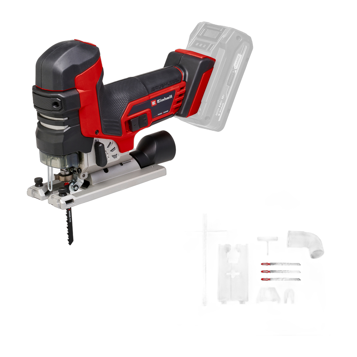 18V Cordless Brushless Top-Handle Jigsaw 135mm – Body Only – Einhell TP-JST 18/135