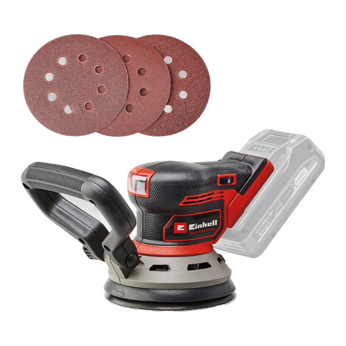 18V Cordless Brushless Random Orbit Sander 125mm – Body Only – Einhell TP-RS 18/32