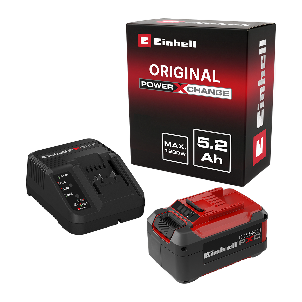 18V 5.2Ah Battery & 3A Charger Starter Kit – Einhell PXC Starter Kit 5.2Ah