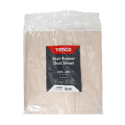 Timco Stair Runner Dust Sheet 24ft x 3ft - Dynamite Hardware