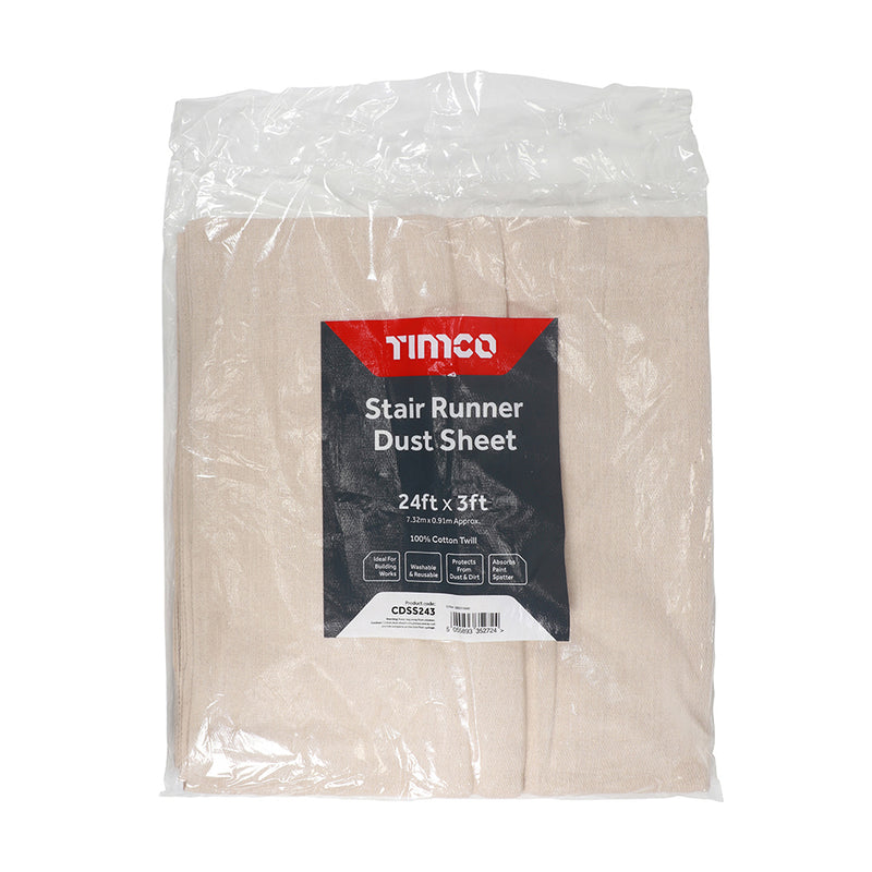 Timco Stair Runner Dust Sheet 24ft x 3ft