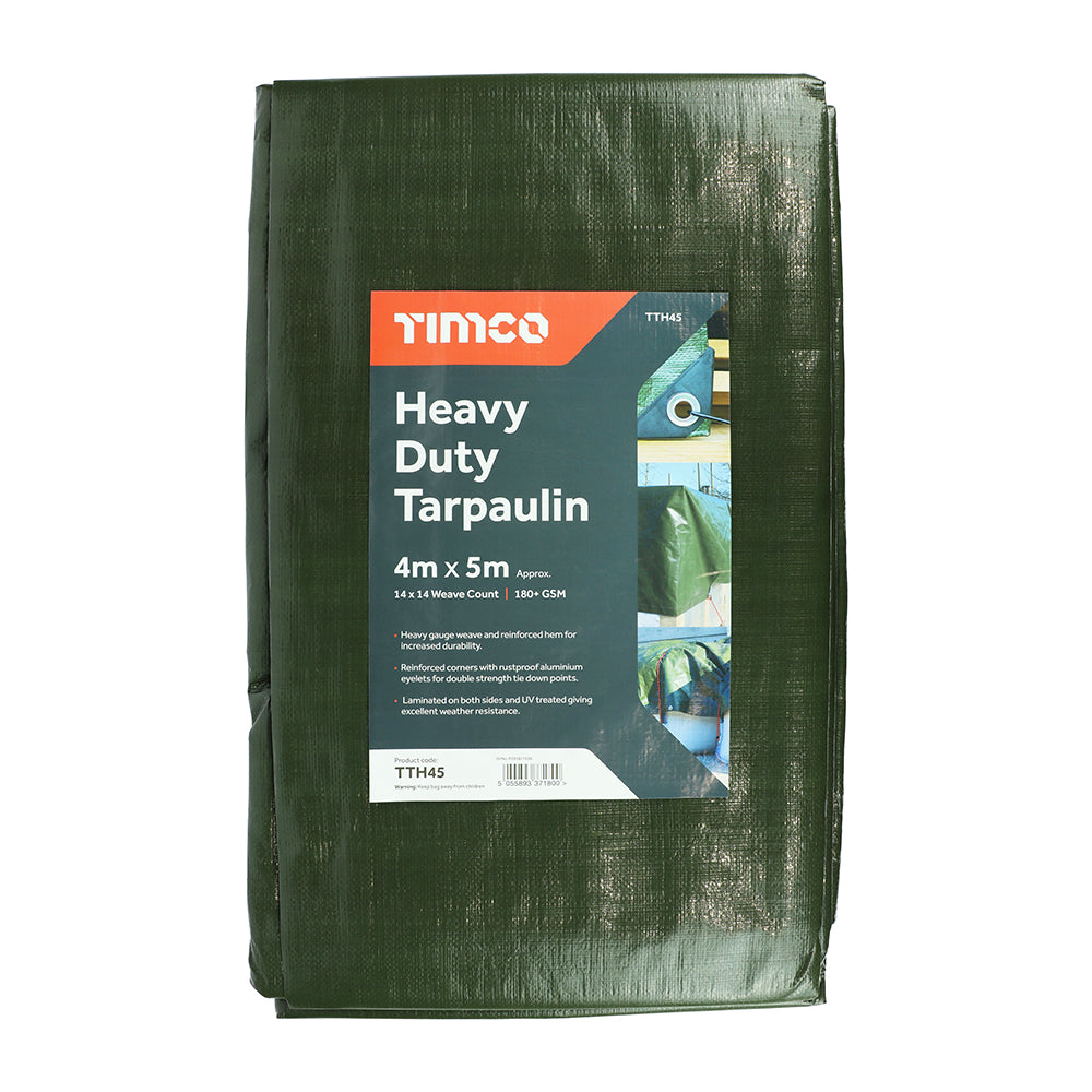 Timco Tarpaulin - Heavy Duty 4 x 5m - Dynamite Hardware