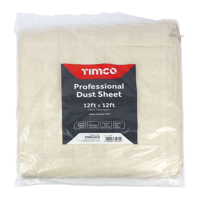 Timco Professional Dust Sheet 12ft x 12ft
