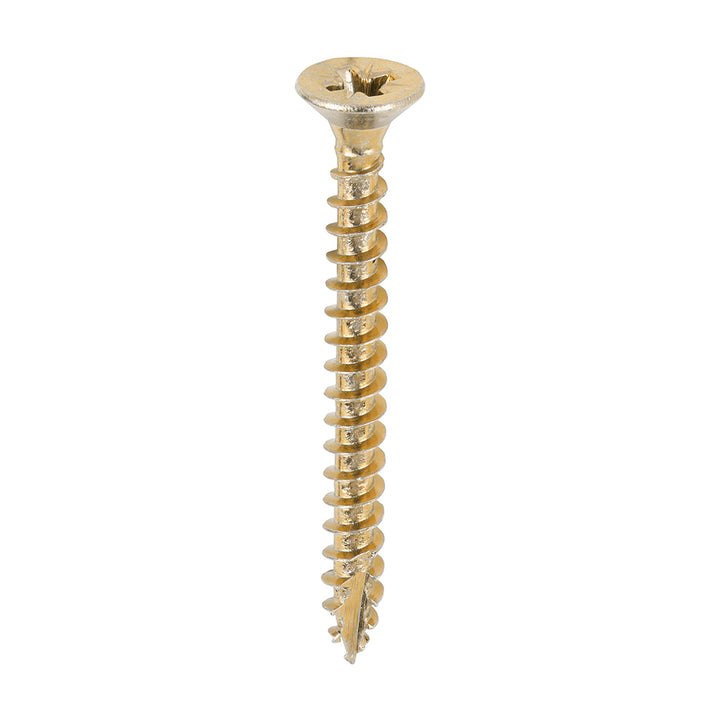 Timco Classic Multi-Purpose Screws - PZ - Double Countersunk - Yellow 4.0 x 40 (Pack 200) - Dynamite Hardware